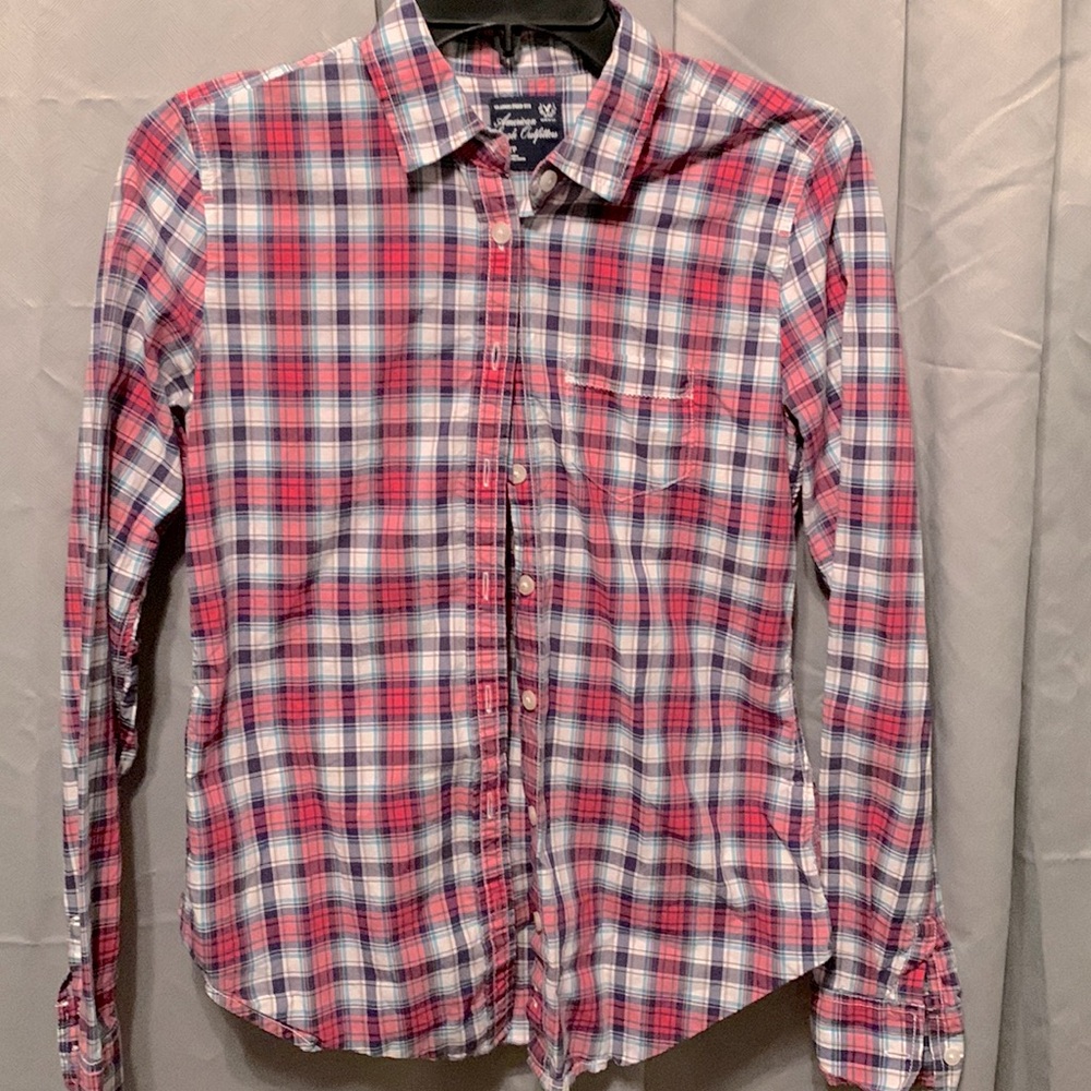 American easily button down. Women’s Xs/tp. OR girls 14ish